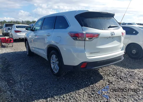 2014 Toyota Highlander Le from USA, damaged, VIN 5TDZARFH8ES007949